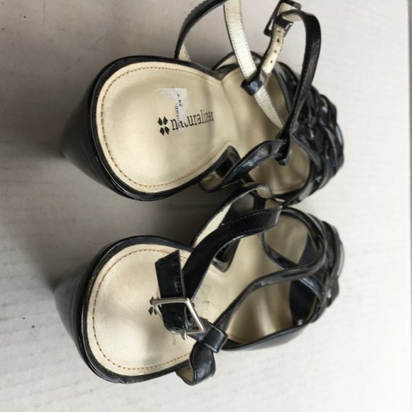 NATURALIZER "KATY" STRAPPY HIGH HEEL WEDGE‎ SANDALS - Picture 5 of 7